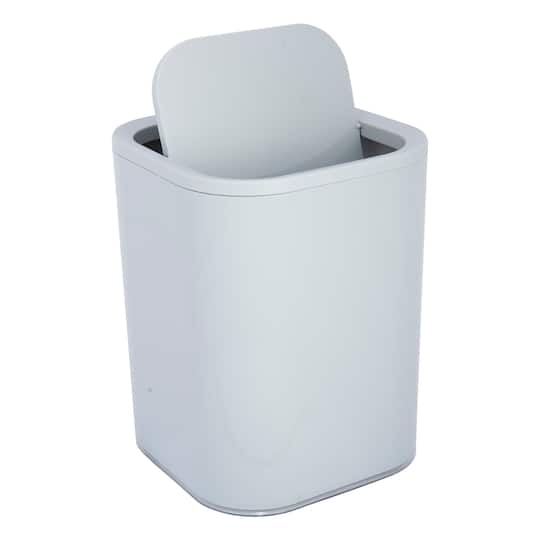 Bath Bliss Gray Acrylic 8L Waste Bin